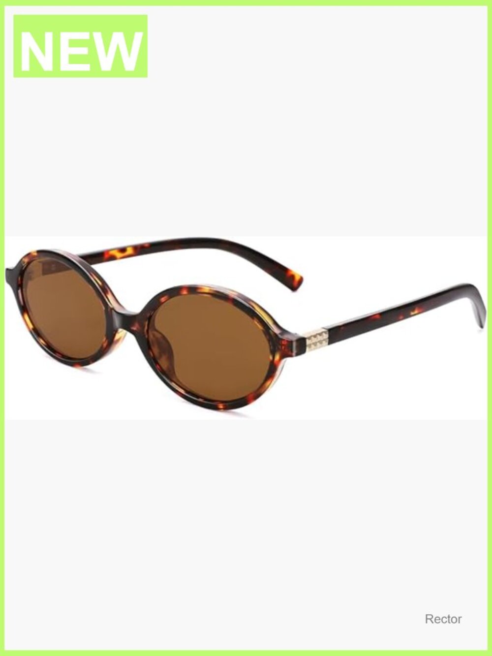 Vintage Oval Sunglasses UV400 Protection Trendy Retro Shades